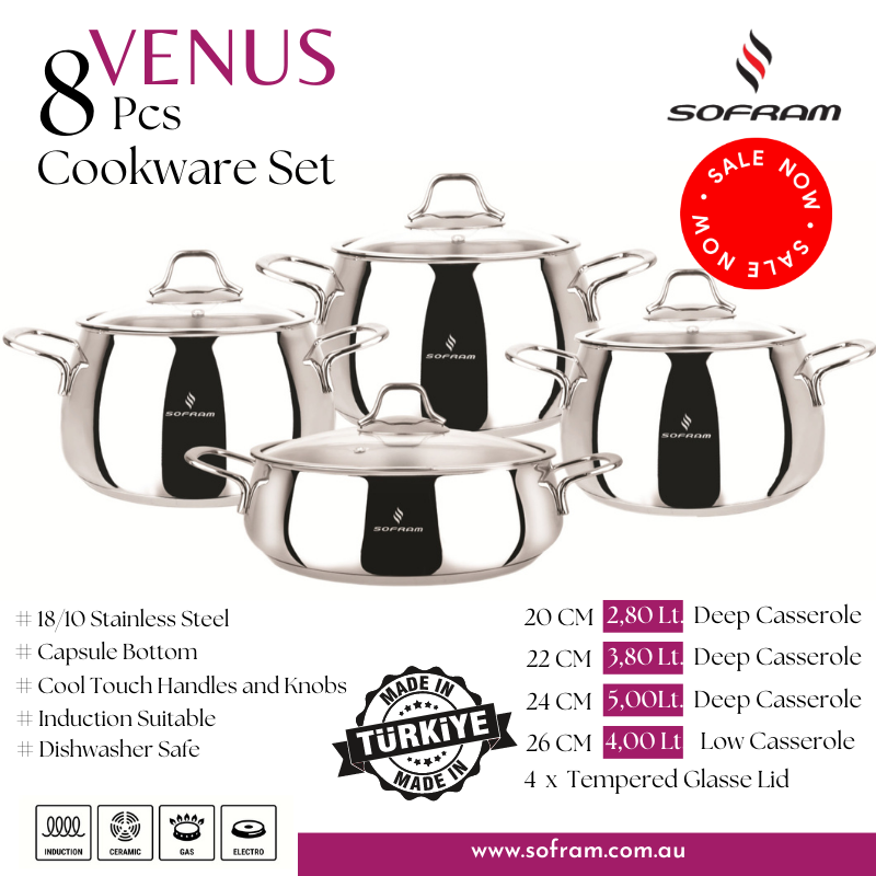 Sofram Cookware Set 8 pcs - Venus