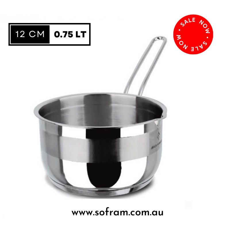 Sofram - Soft Saucepan 12 cm 0.75 Lt - S/Steel