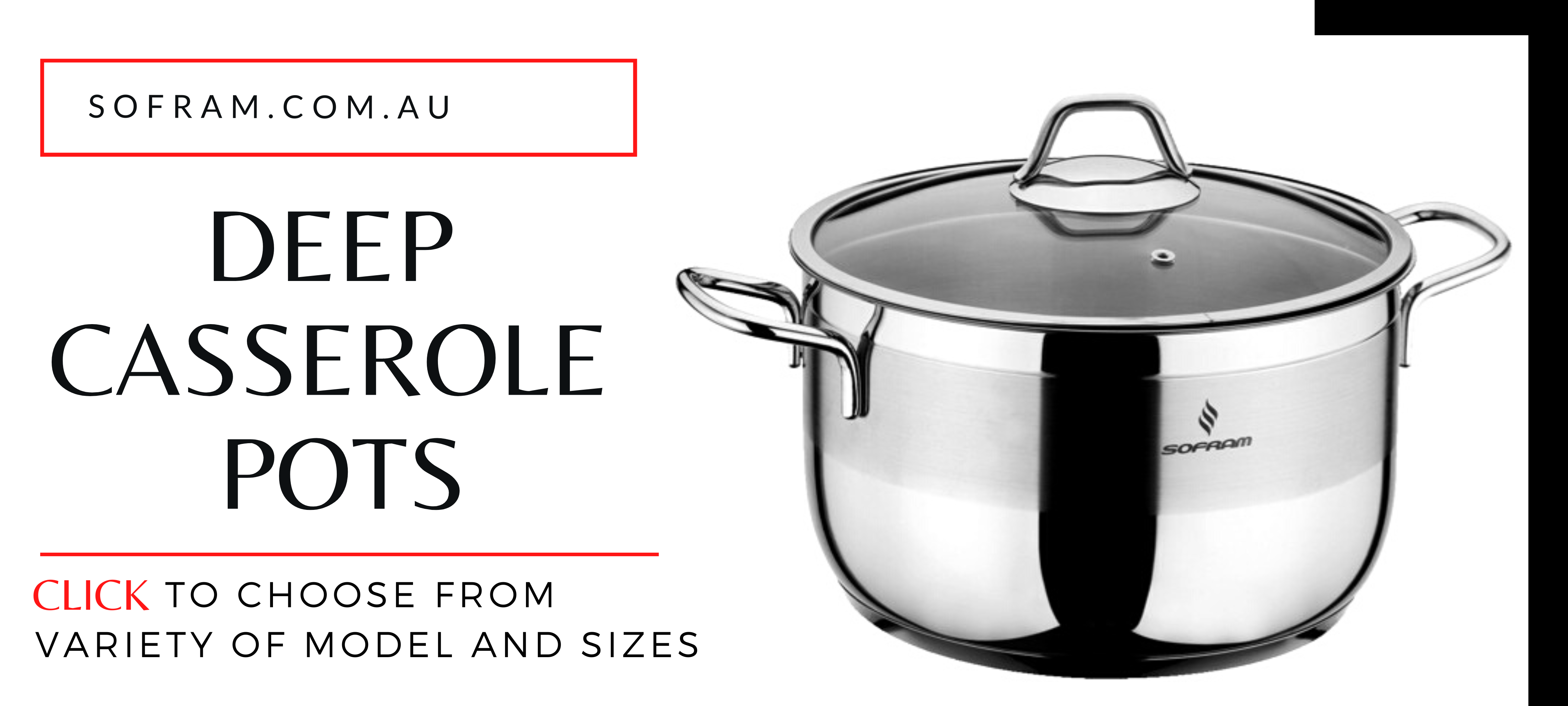 Deep Casserole Pots