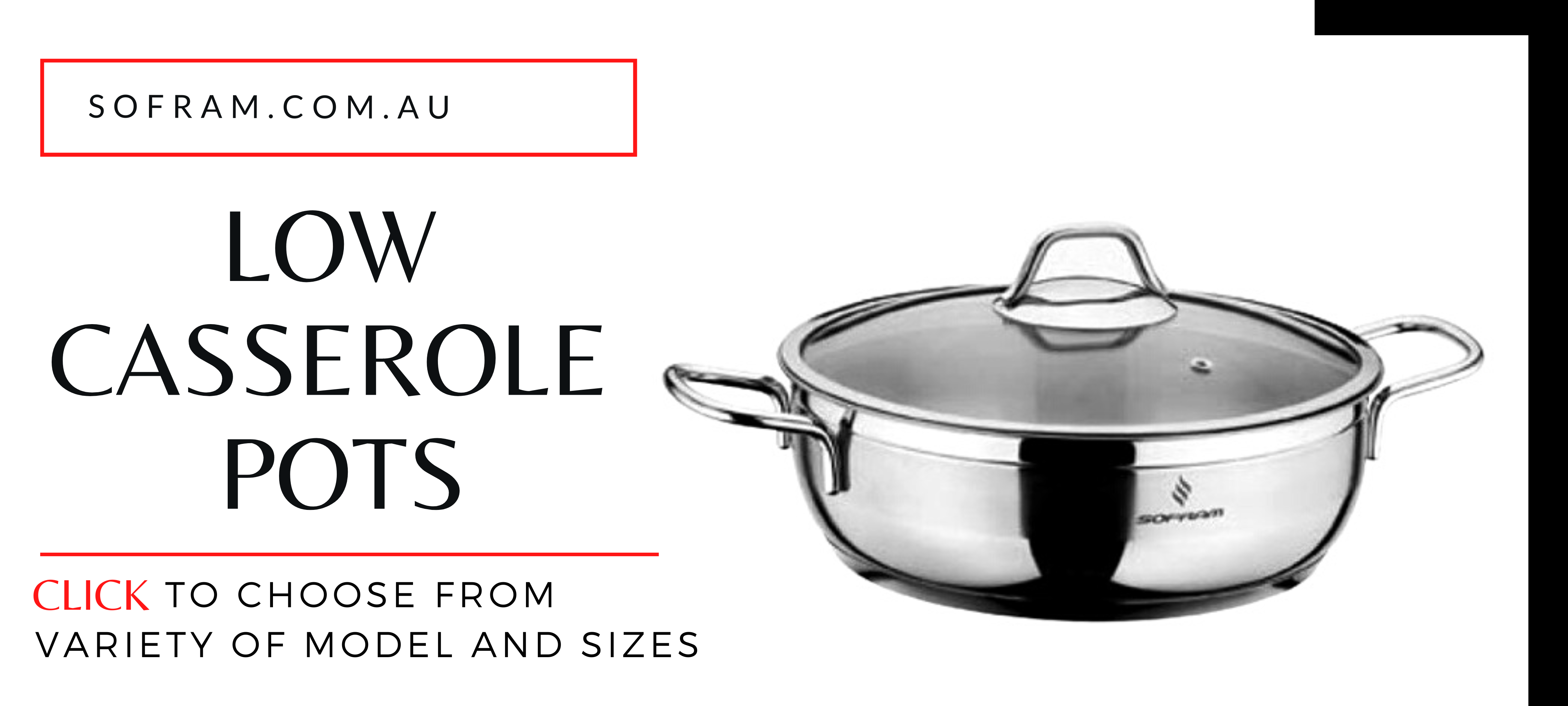 Low Casserole pots