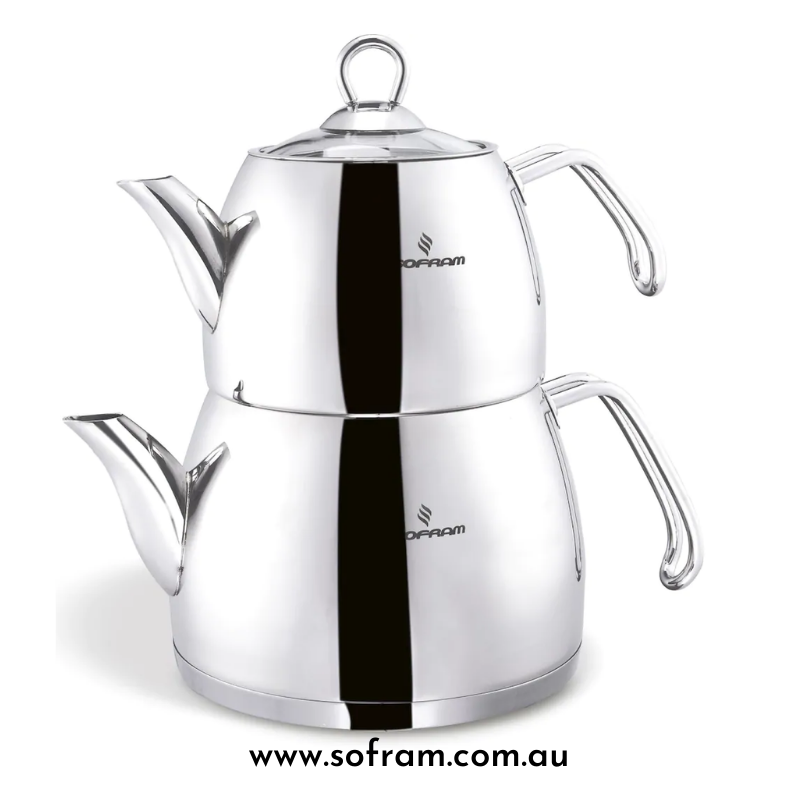 Sofram Vega Tea Pot 17 No Large (3 pcs) - S/Steel