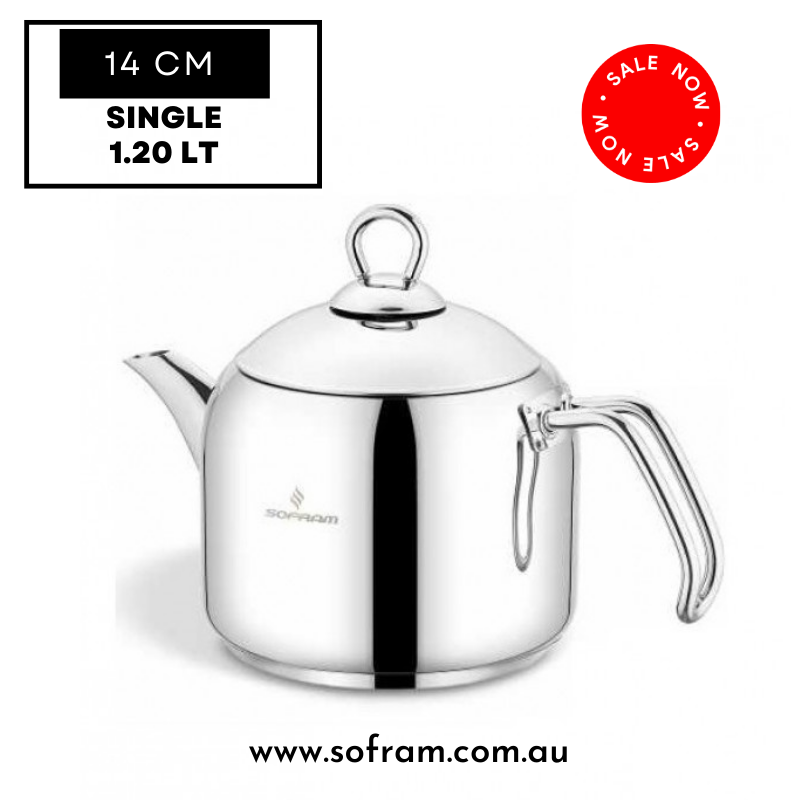 Sofram Soft Tea Pot 14 No Single (2 pcs) - S/Steel