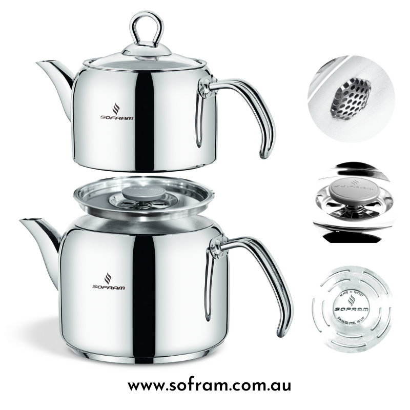 Sofram Soft Tea Pot 18 No XL (4 pcs) - S/Steel