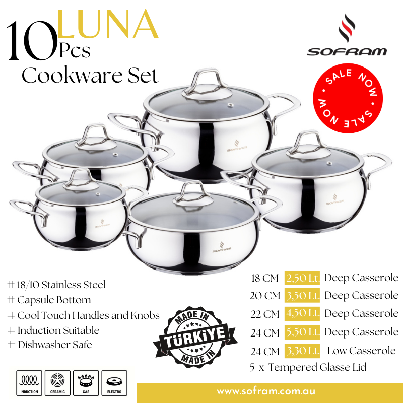 Sofram Cookware Set 10 pcs - Luna