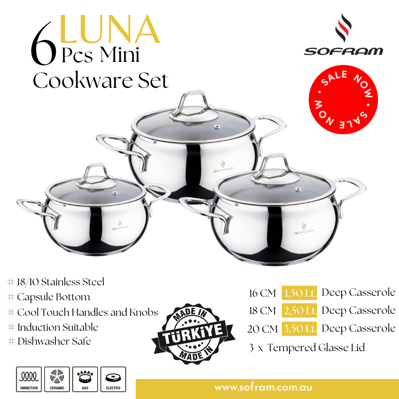 Sofram Cookware Set 6 pcs mini - Luna