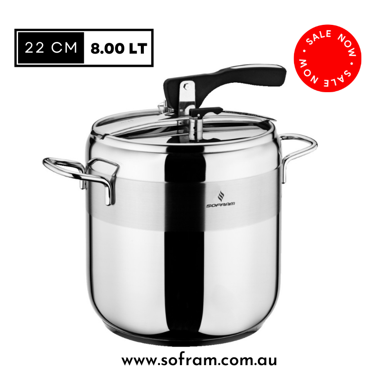 Sofram - Soft Pressure Cooker 8 Lt / 22 cm - S/Steel