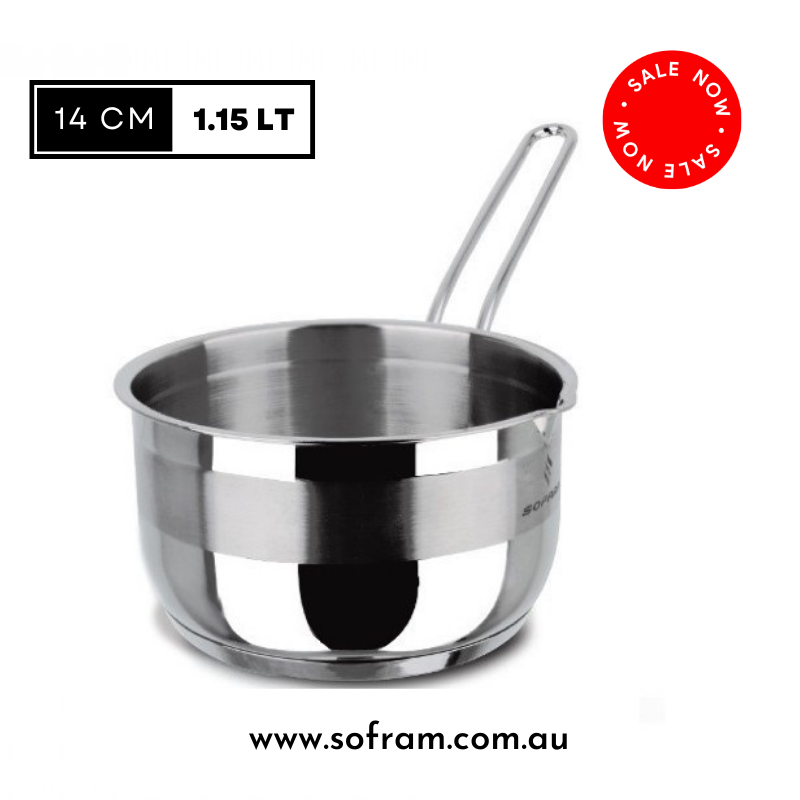 Sofram - Soft Saucepan 14 cm 1.15 Lt - S/Steel