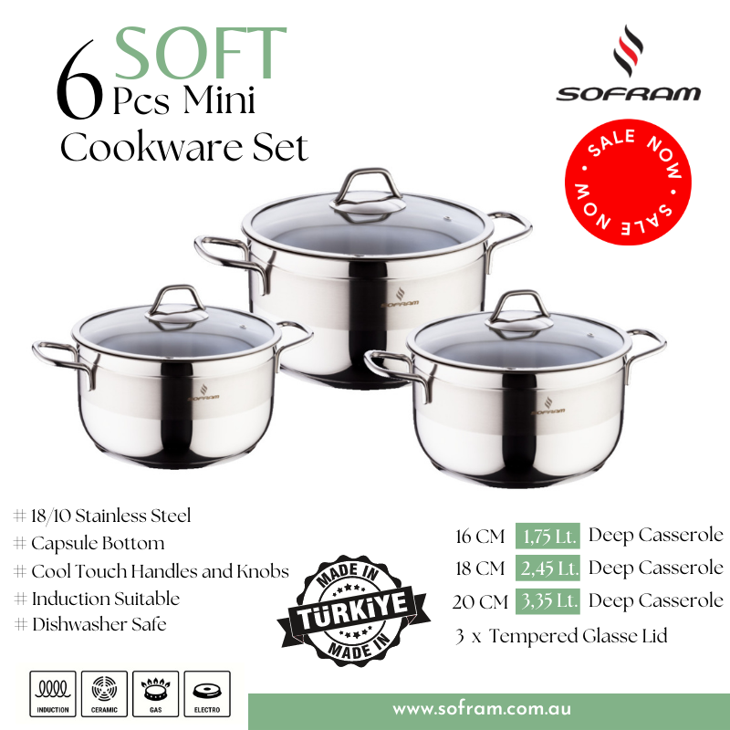 Sofram Cookware Set 6 pcs Mini - Soft