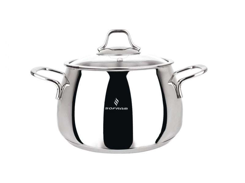 Sofram - Venus Deep Casserole Pots 18 cm 2.00 Lt - S/Steel