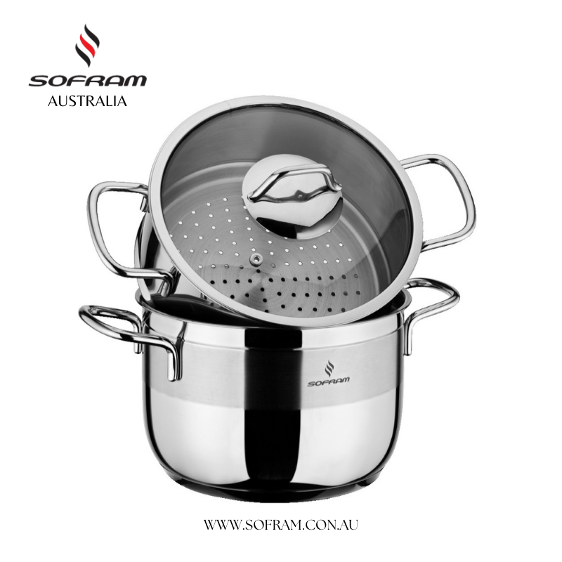 Sofram - Soft Steamer Pot 22 cm 5.00 Lt - S/Steel