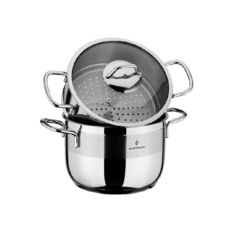 Sofram - Soft Steamer Pot 22 cm 5.00 Lt - S/Steel