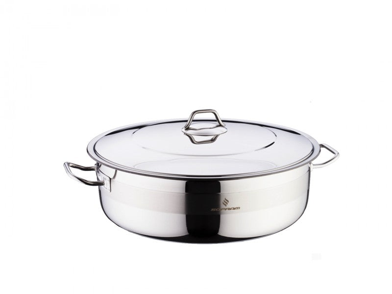 Sofram - Grand Low Casserole Pots 40 cm 17.00 Lt - S/Steel