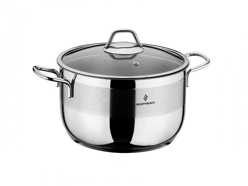 Sofram - Soft Deep Casserole Pots 14 cm 1.15 Lt - S/Steel