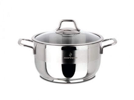 Sofram - Soft Deep Casserole Pots 12 cm 0.75 Lt - S/Steel