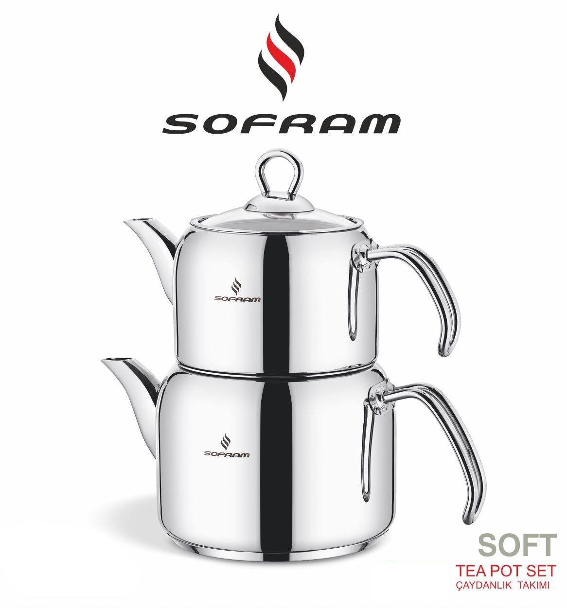 Sofram Soft Tea Pot 18 No XL (4 pcs) - S/Steel